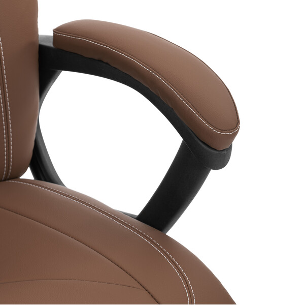 Кресло Босс Люкс/Boss Lux (26) хром Экокожа LUX Classic 18-24, коричневый фото № 12