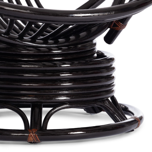 Кресло-качалка из ротанга «Флорес» (Flores 5005) + Подушка (Антик Браун) фото № 20