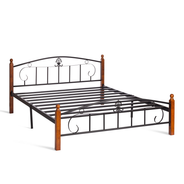 Металлическая двуспальная кровать Румба (Rumba) AT-203 (металлический каркас) + металлическое основание(160см x 200см) фото № 2