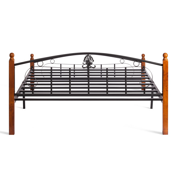 Металлическая двуспальная кровать Румба (Rumba) AT-203 (металлический каркас) + металлическое основание(160см x 200см) фото № 4