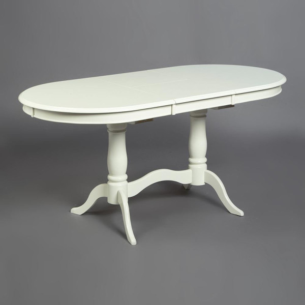 Стол обеденный белый раздвижной «Ева» (Eva) (Pure white (белый) фото № 3