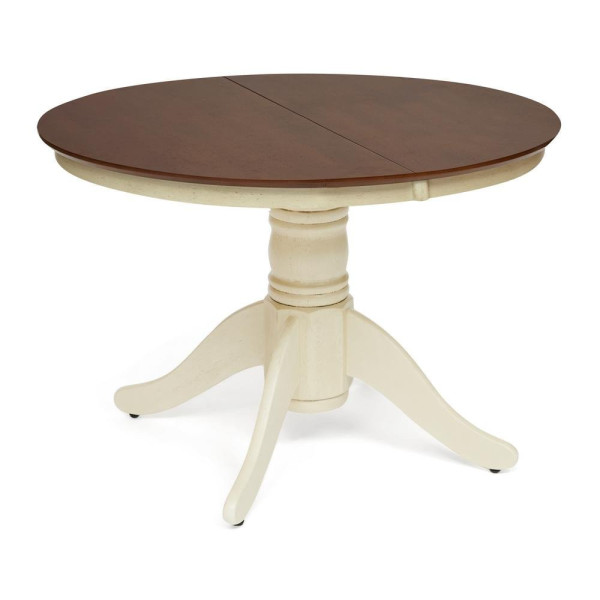 Стол обеденный раскладной «Каир» (Cairo CT 4260) (Античный белый/Тёмный Дуб) фото № 8