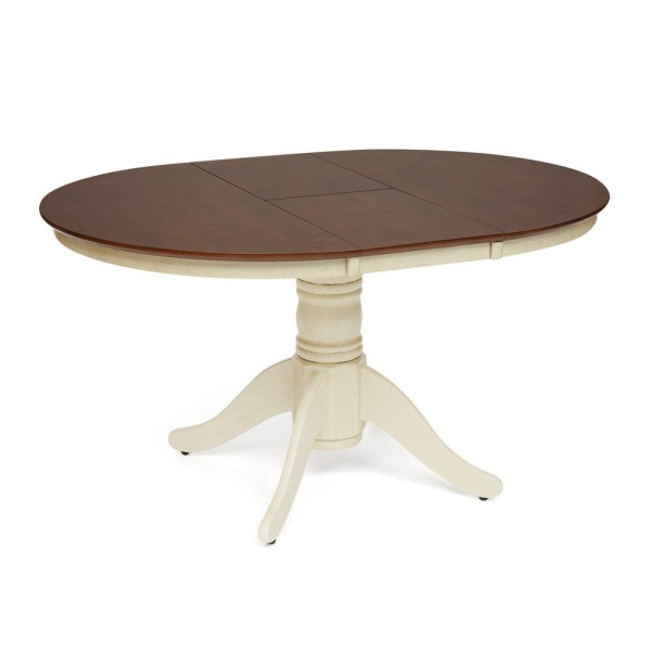 Стол обеденный раскладной «Каир» (Cairo CT 4260) (Античный белый/Тёмный Дуб) фото № 9
