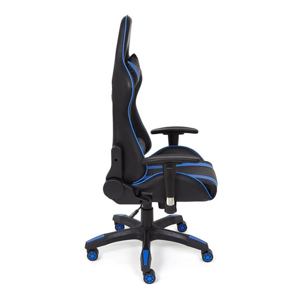 Кресло компьютерное «Айкар» (ICAR) (Чёрно-синяя искусственная кожа) фото № 6