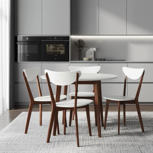 Стол обеденный «Боско» (Bosco Brown) (коричневый+белый) фото № 6