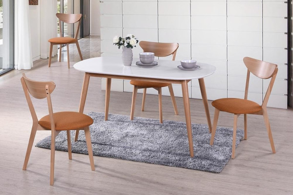 Стол обеденный «Макс» (Max Buk) (Бук+белый) фото № 5