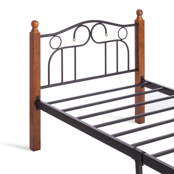 Металлическая кровать AT 808 (металлический каркас) + металлическое основание (90см x 200см) фото № 7