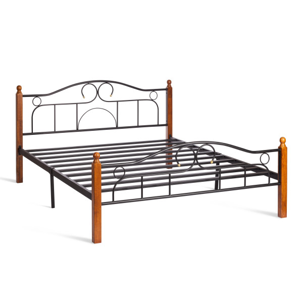 Металлическая кровать AT 808 (металлический каркас) + металлическое основание (160см x 200см) фото № 2
