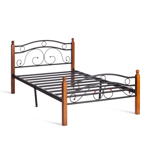 Кровать кованая AT 803 (металлический каркас) + основание (120см x 200см) фото № 2