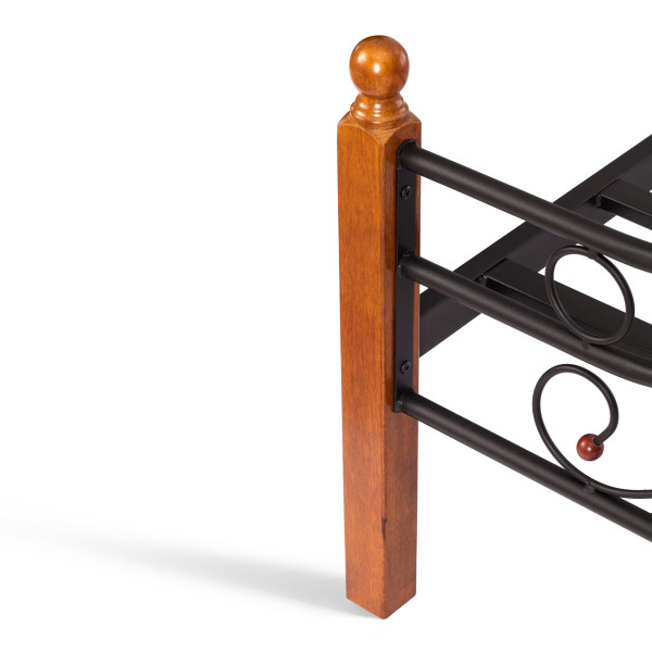 Кровать кованая AT 803 (металлический каркас) + основание (160см x 200см) фото № 14