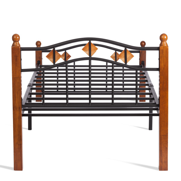 Кровать кованая AT 126 (металлический каркас) + металлическое основание (90см x 200см) фото № 4