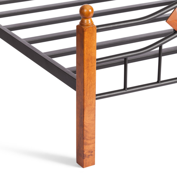 Кровать кованая AT 126 (металлический каркас) + металлическое основание (90см x 200см) фото № 16