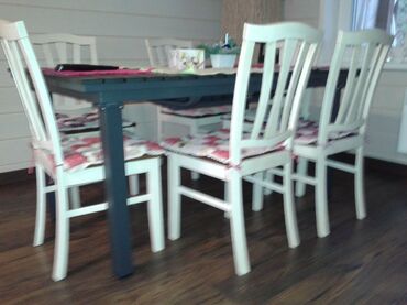 Стул твёрдым сиденьем СТ 8162 (Античный белый/Тёмный дуб) фото покупателя №1