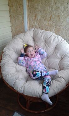 Кресло из ротанга «Папасан» (Papasan 23/01 Pecan орех) + Подушка (старт) фото покупателя №4