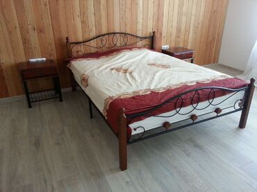 Кровать двуспальная AT 822 (металлический каркас) + основание (160см x 200см) фото покупателя №2