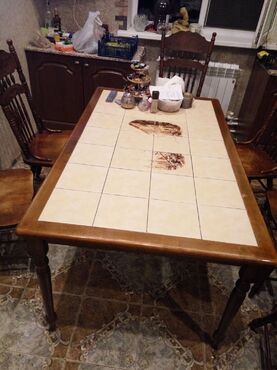 Стол обеденный с плиткой СТ 3760 венге (Дерево венге) фото покупателя №2