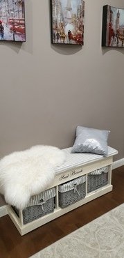 Обувница Secret De Maison «Seige» (Сьеж) SH-82301 с 3-я корзинами и ящиком (Белый) фото покупателя №2