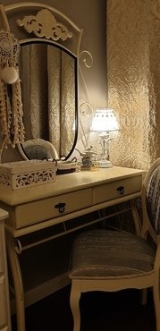 Стул с мягким сиденьем «Опера» OP-SC (Opera) (ivory white (слоновая кость 2-5), ткань бежевая, рисунок золотистый (180-9)) фото покупателя №1